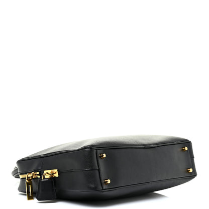Prada Saffiano Lux Briefcase Black 4 of 14
