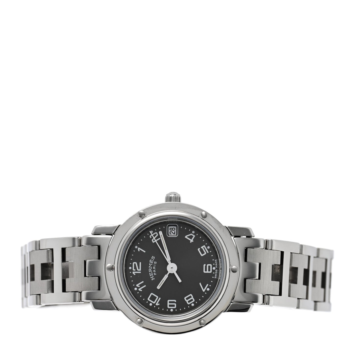 Stainless Steel 24mm Clipper Quartz Watch Grey