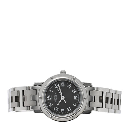Hermes Stainless Steel 24mm Clipper Quartz Watch Grey 2 of 4