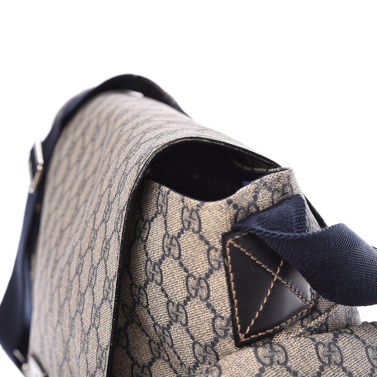 Gucci GG Plus Monogram Messenger Diaper Bag Navy 14 of 17