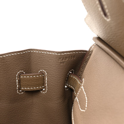 Hermes Evercolor Shoulder Birkin Light 29 Etoupe 7 of 10