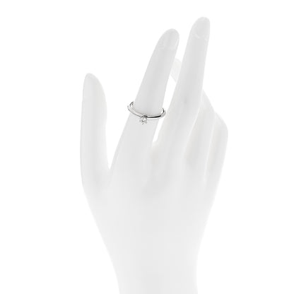 Tiffany Platinum Diamond .24ct Solitaire Engagement Ring 53 6.5 2 of 6