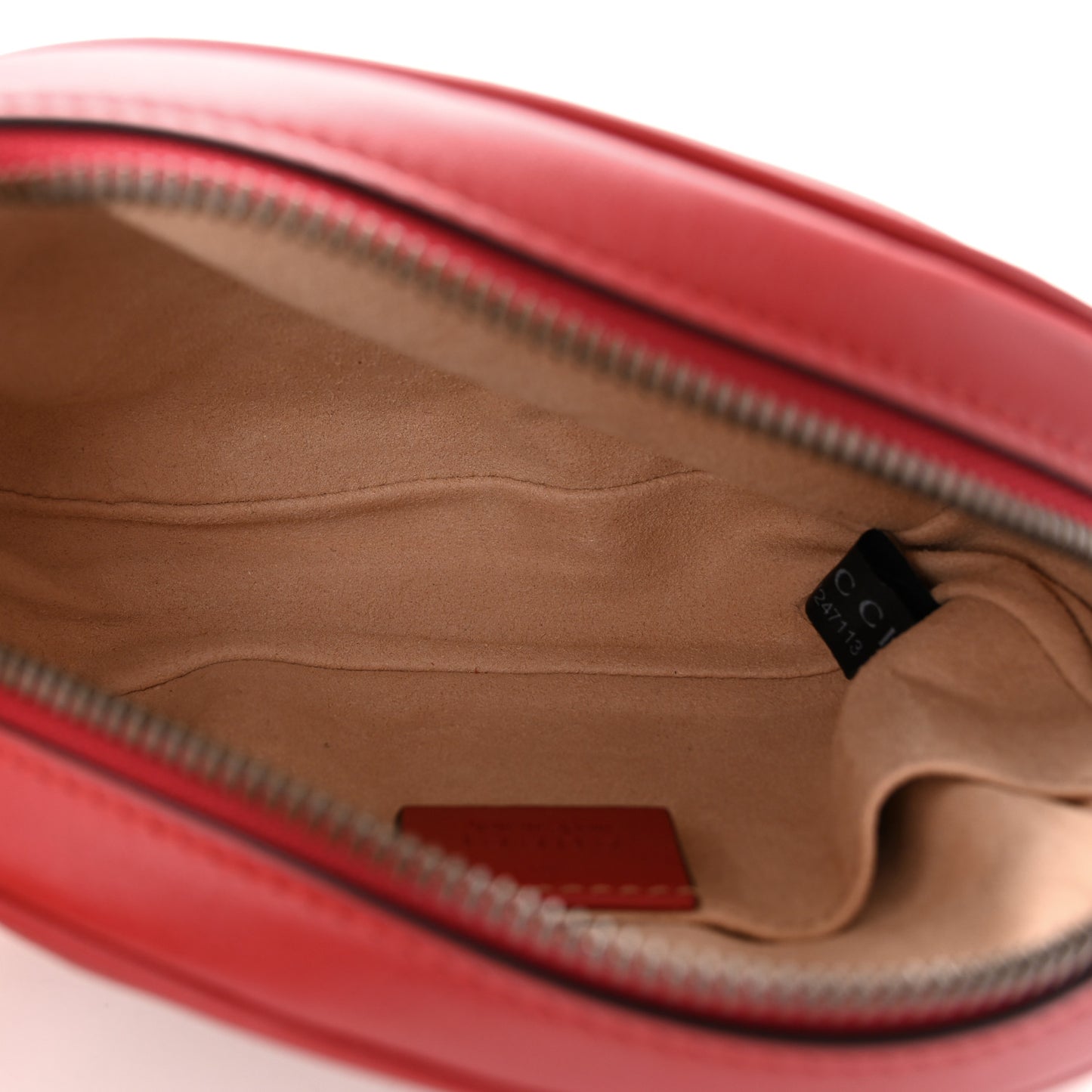 Calfskin Matelasse GG Marmont Belt Bag 95 38 Hibiscus Red