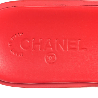Chanel Patent Calfskin CC Slip On Mules 40 Pink 8 of 9