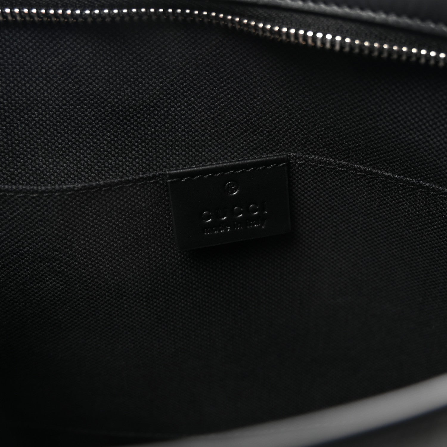 Gucci GG Supreme Monogram Selleria Calfskin Web New Web Cosmetic Case Black 6 of 8
