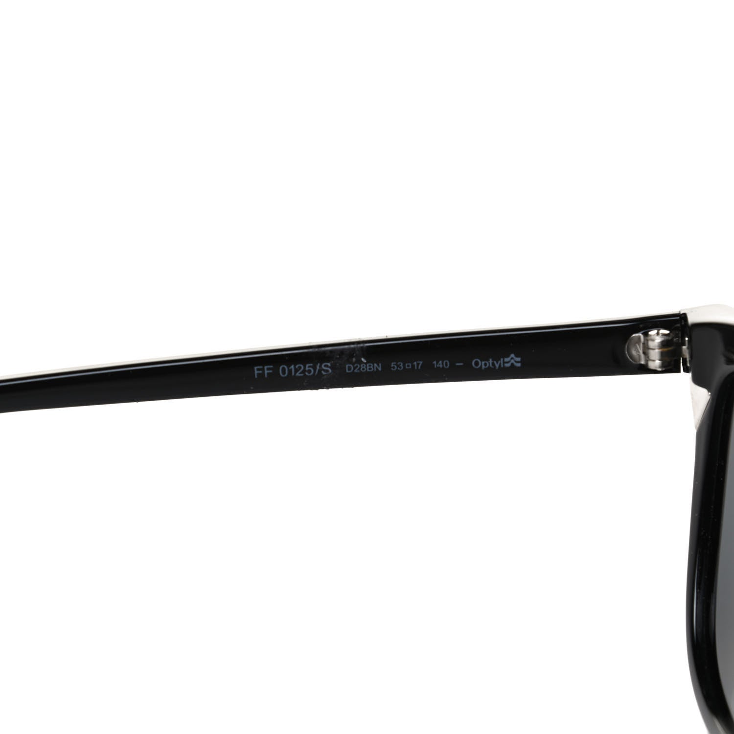 Fendi Acetate Sunglasses FF 0125/S Black 6 of 9