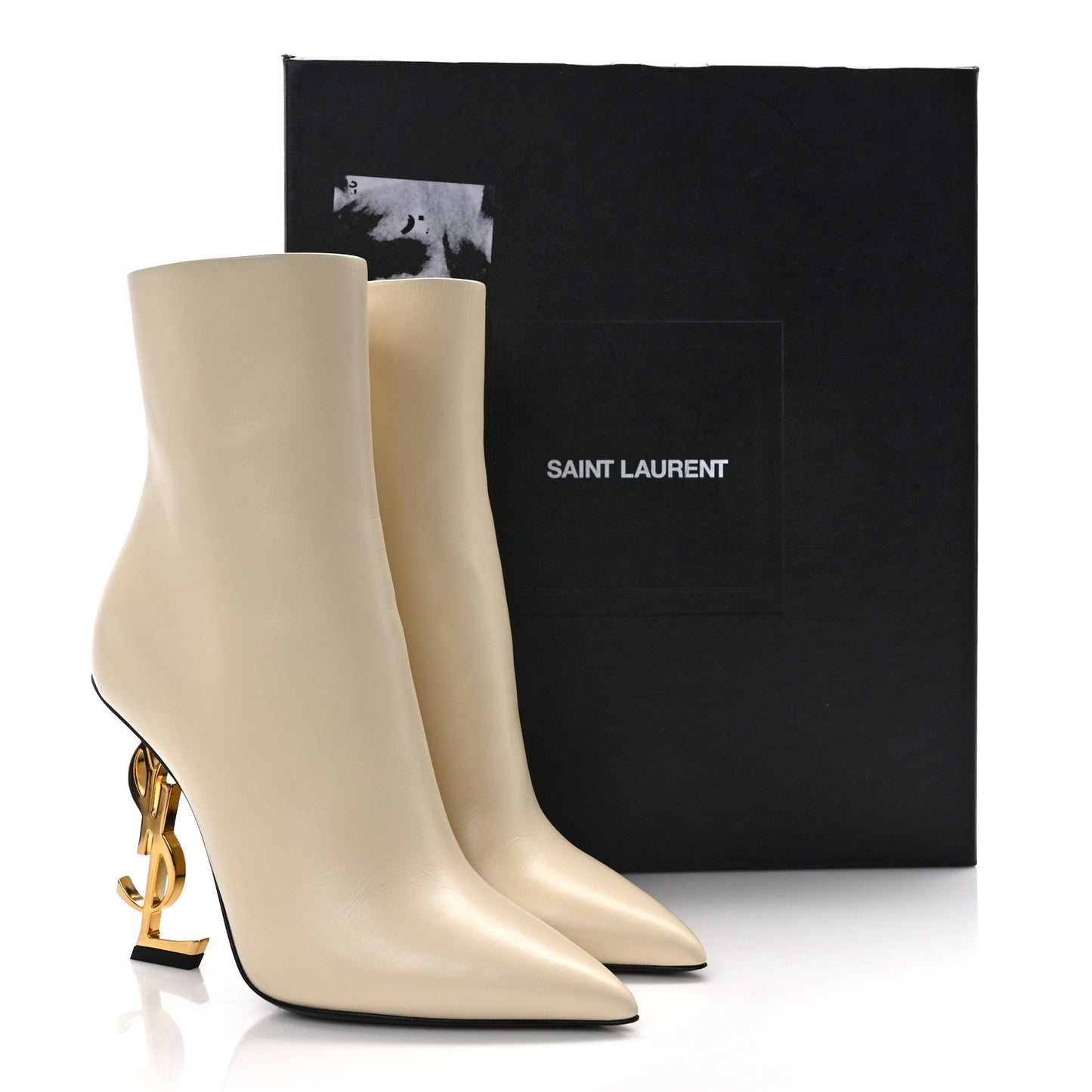 Calfskin Opyum Ankle Boots 37 White