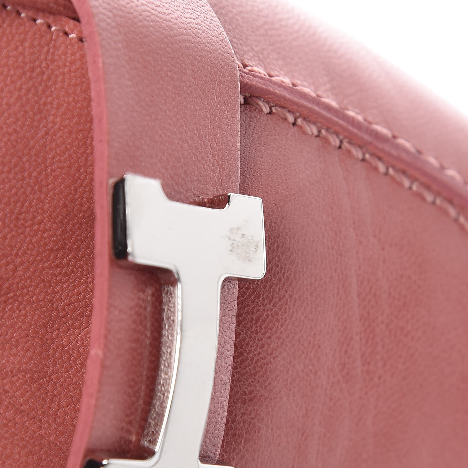 Hermes Goatskin Paris Loafers 38.5 Rouge Blush 11 of 11