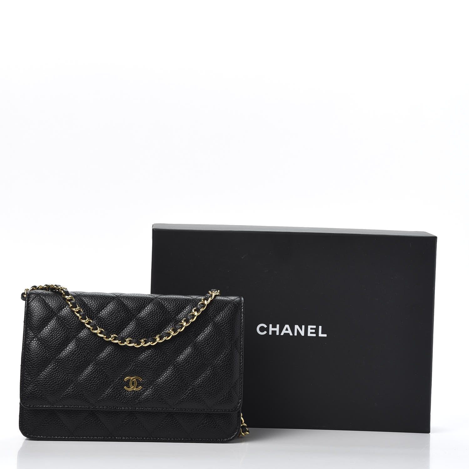 Chanel Caviar Quilted Wallet On Chain WOC Black 11 of 11
