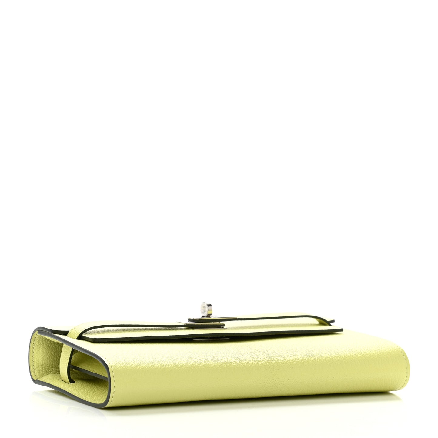 Chevre Mysore Kelly Wallet To Go Jaune Bourgeon
