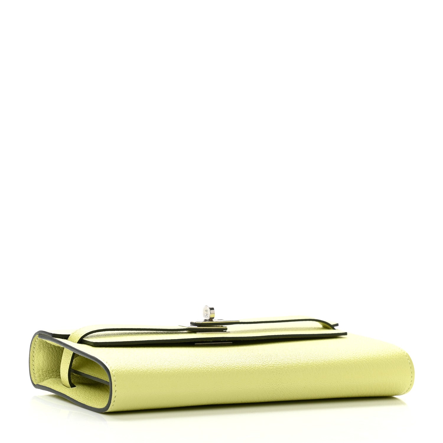 Hermes Chevre Mysore Kelly Wallet To Go Jaune Bourgeon 3 of 5
