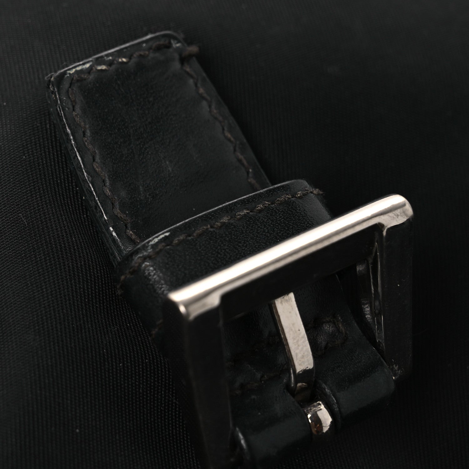 Prada Tessuto Nylon Saffiano Small Vela Messenger Black 16 of 16