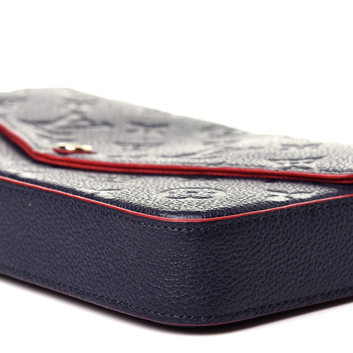 Louis Vuitton Empreinte Pochette Felicie Chain Wallet Marine Rouge 19 of 31