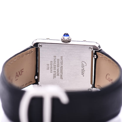 Cartier Stainless Steel Calfskin 24mm Tank Solo Quartz Watch 5 of 5