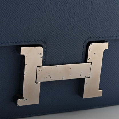 Hermes Epsom Constance Verso 24 Bleu Agate Gris Mouette 15 of 19