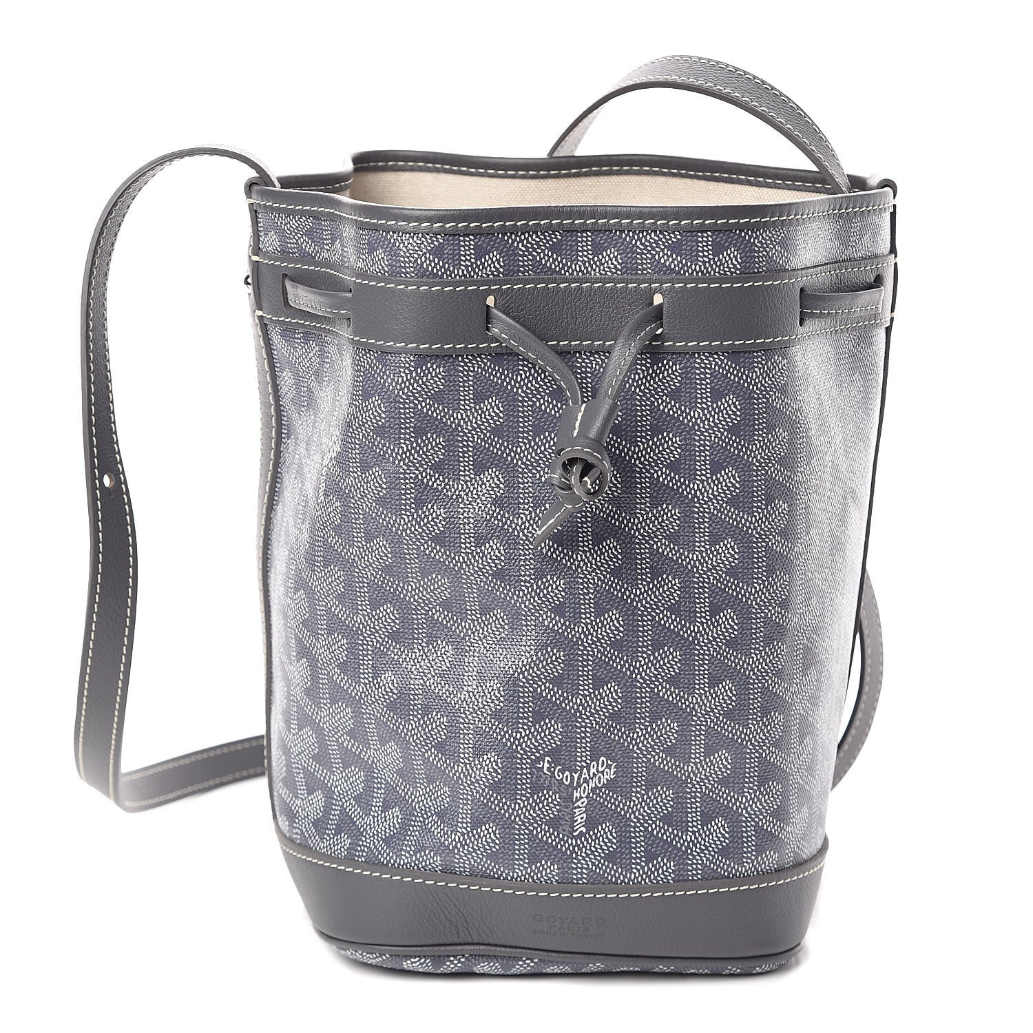 Goyard Goyardine Petit Flot Bucket Bag PM Grey 1 of 9
