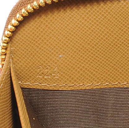 Prada Saffiano Zip Around Wallet Caramel 7 of 8
