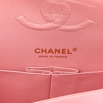 Chanel Iridescent Caviar Quilted Medium Double Flap Rose Pink 6 of 10