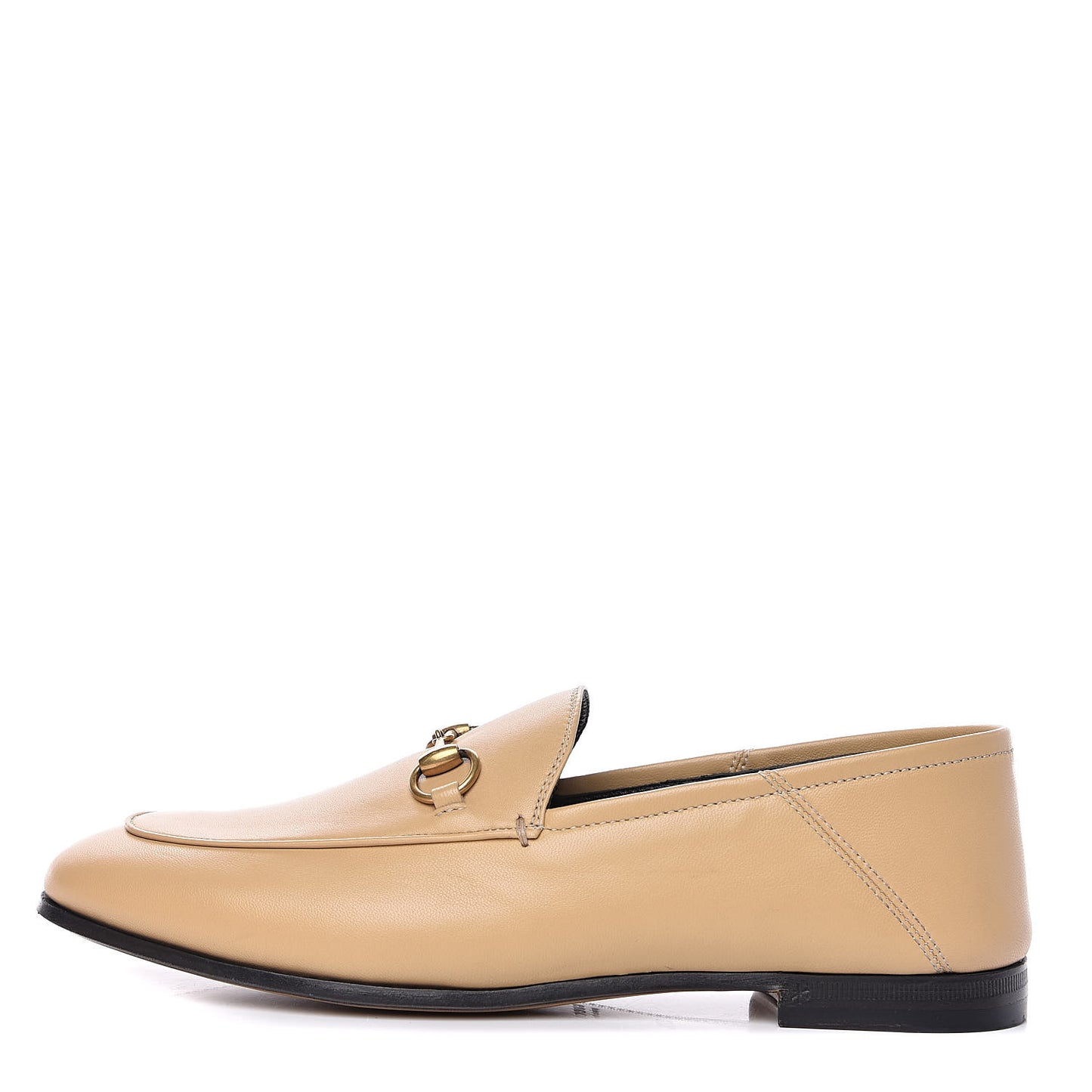 Lambskin Womens Brixton Horsebit Loafers 37.5 Wheat
