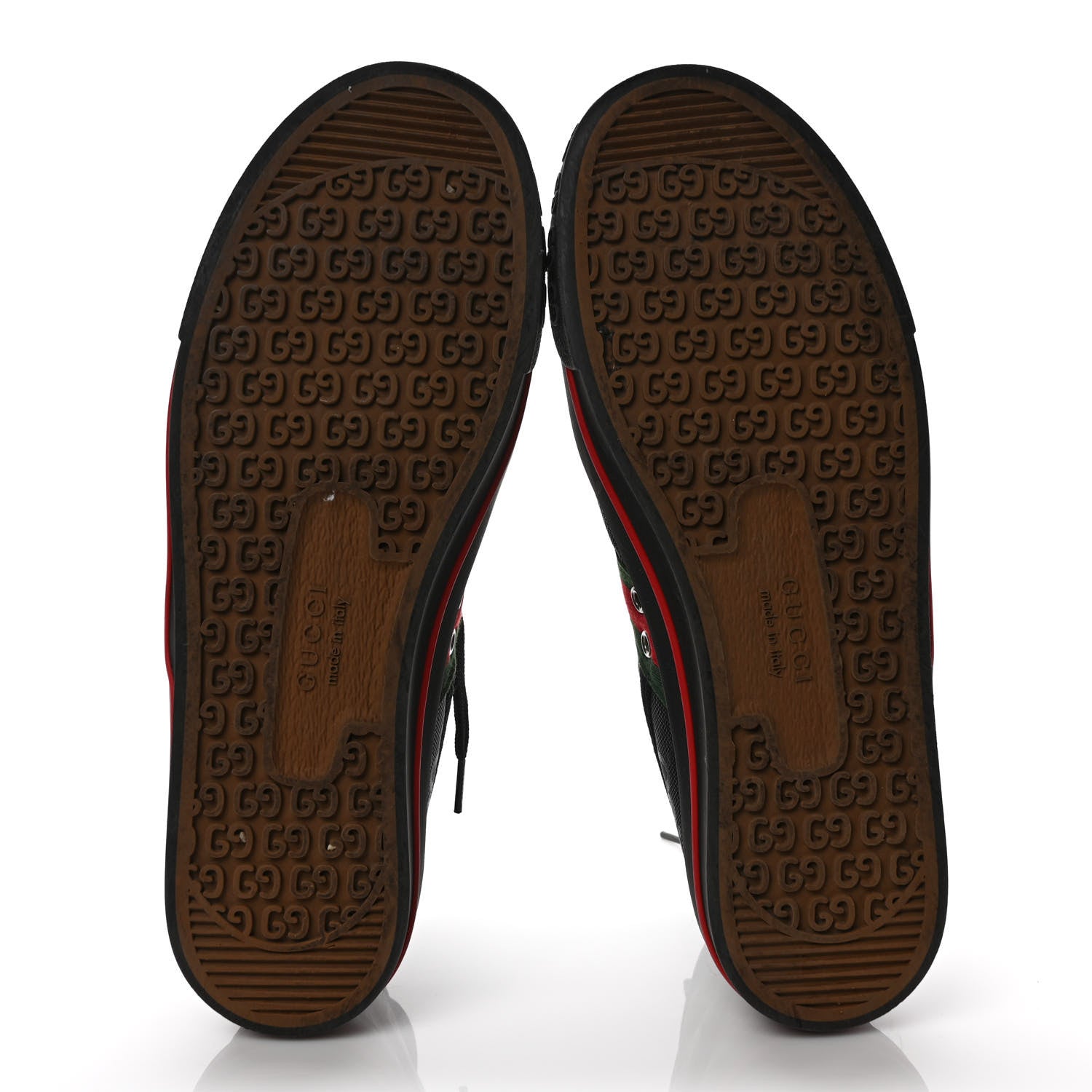 Gucci Econyl Nylon Web Monogram Off The Grid Mens 1977 Tennis High Top Sneakers 9 Black 5 of 7