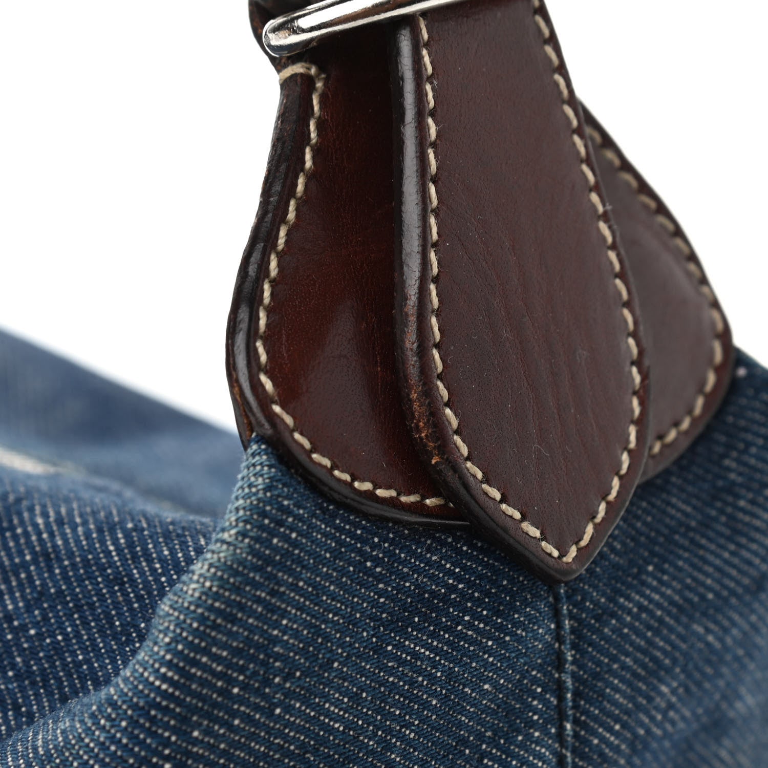 Prada Denim Shoulder Bag Bleu 11 of 14