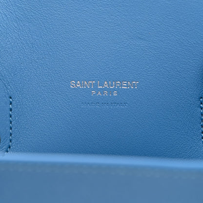 Saint Laurent Grained Calfskin Baby Sac De Jour Blue Clair 6 of 11