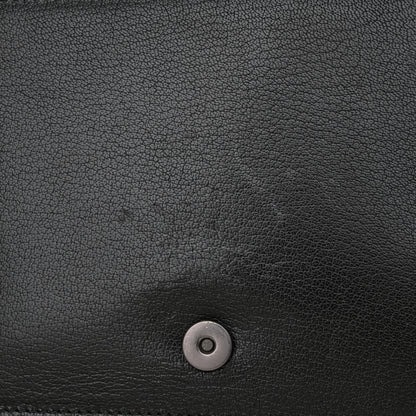 Bottega Veneta Goatskin Velvet Criss-Cross Ombre Montebello Chain Crossbody Black Multicolor 12 of 12
