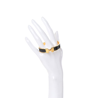 Hermes Enamel Narrow Clic Clac H Bracelet PM Black 2 of 6