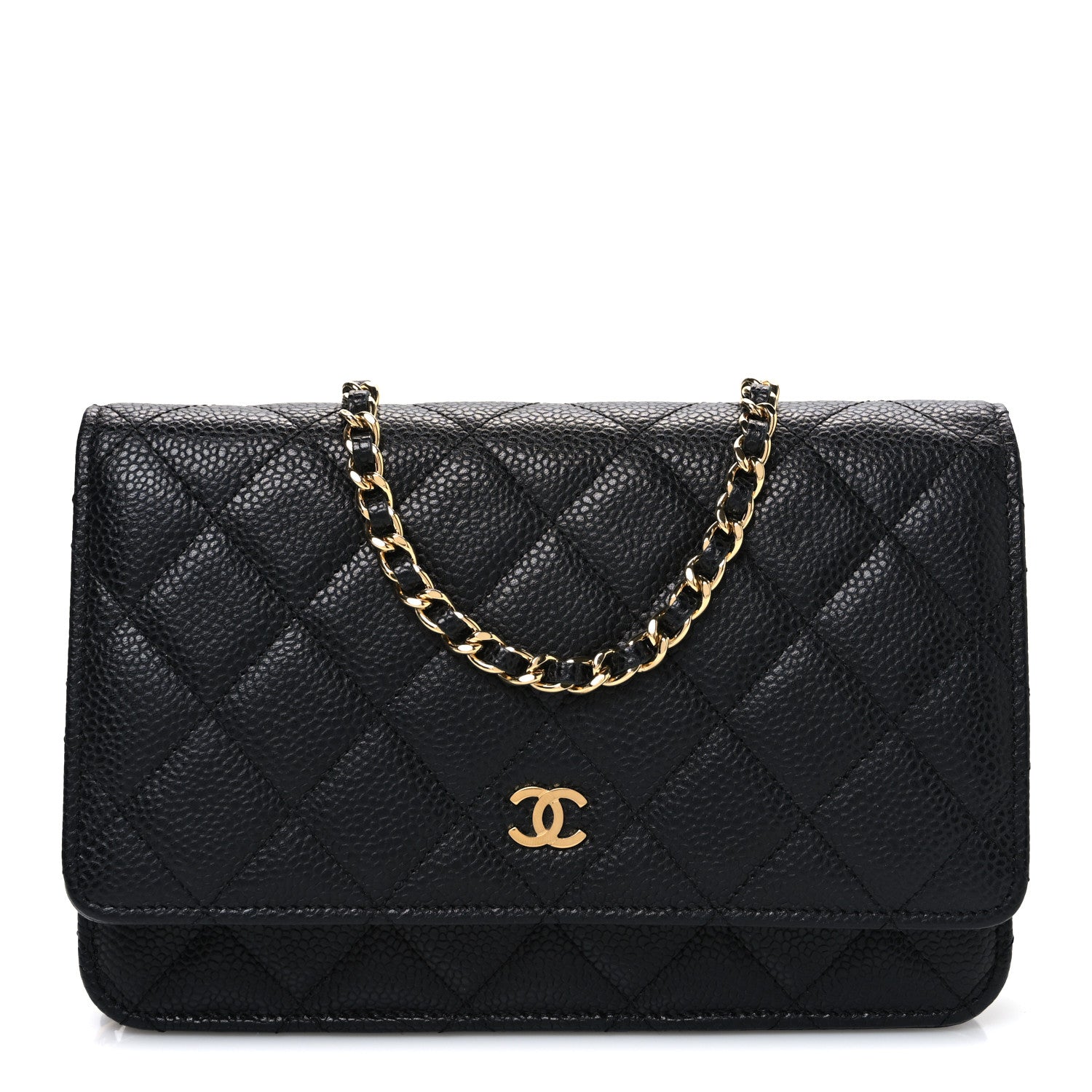 Chanel Caviar Quilted Wallet On Chain WOC Black 1 of 11