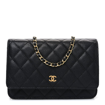 Chanel Caviar Quilted Wallet On Chain WOC Black 1 of 11