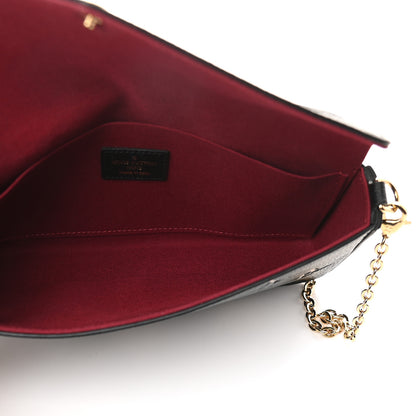 Louis Vuitton Empreinte Monogram Giant Felicie Pochette Black Beige 6 of 9