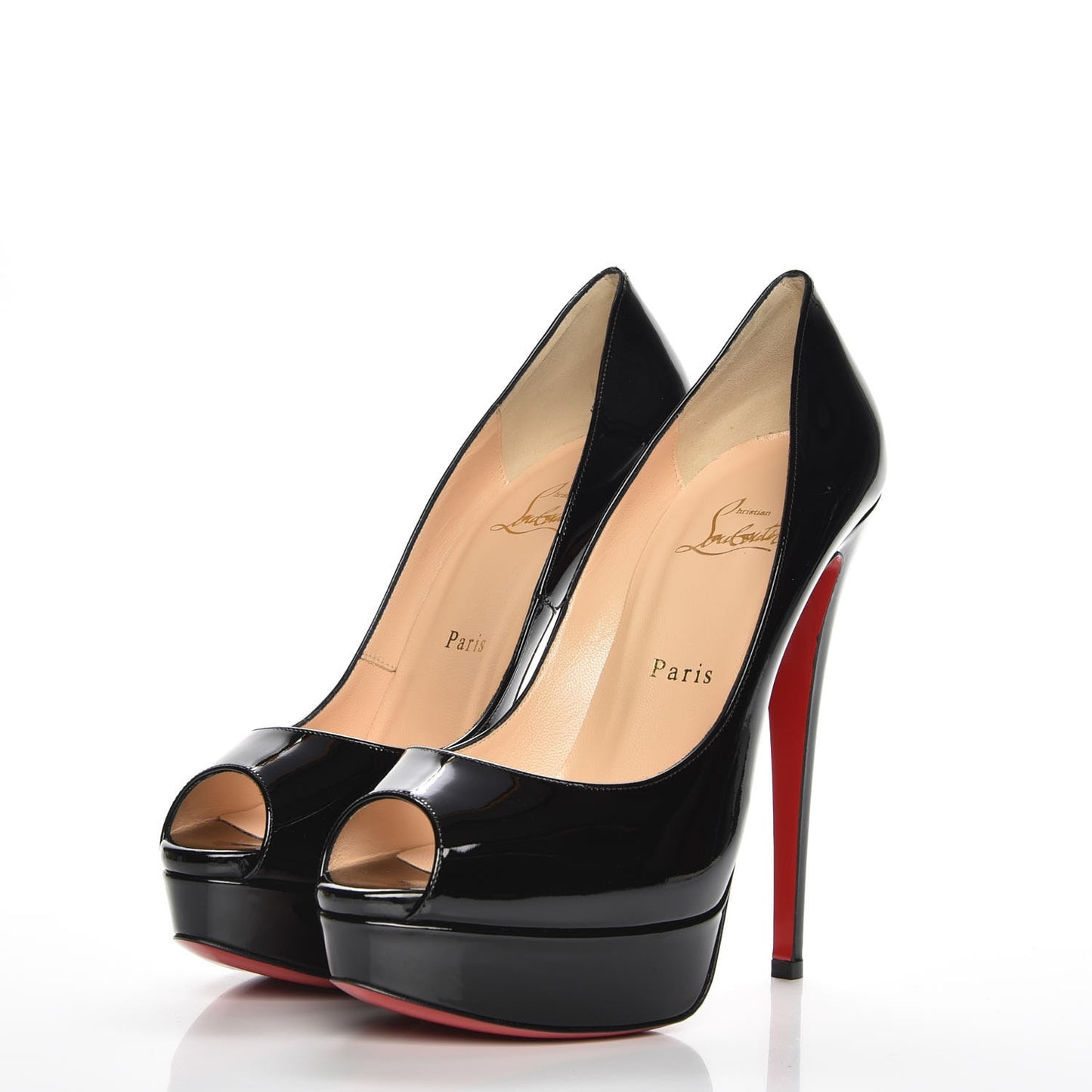 Patent Lady Peep 150 Pumps 39 Black