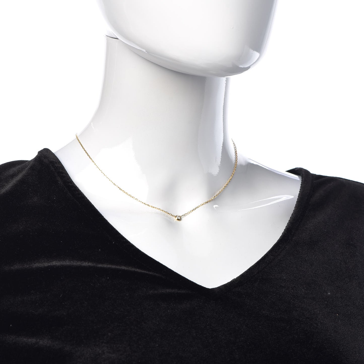 18K Yellow Gold Diamond SM D'Amour Pendant Necklace