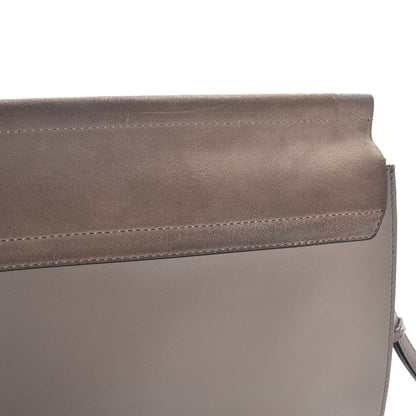 Chloe Calfskin Suede Medium Faye Shoulder Bag Motty Grey 10 of 10