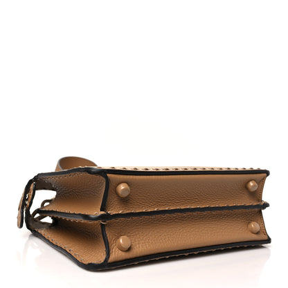 Fendi Cuoio Romano Vitello Elaphe Cover Sellerissima Monochrome Mini Peekaboo I SEE U Satchel Cammello 5 of 11