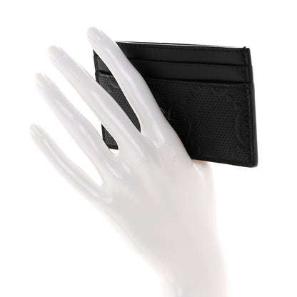 Gucci Calfskin GG Tennis Embossed Card Holder Black 2 of 7