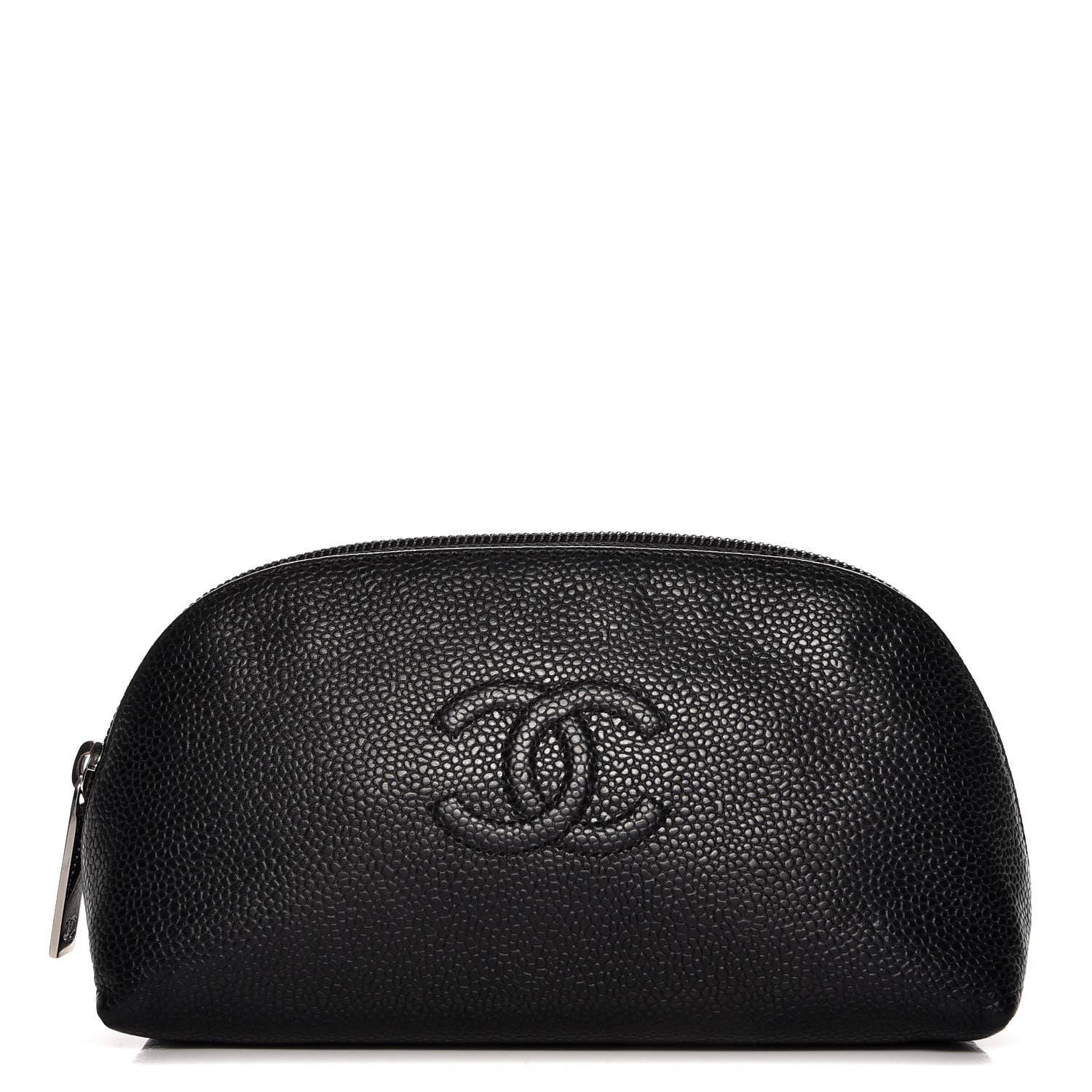 Chanel Caviar Timeless CC Cosmetic Pouch Black 1 of 7