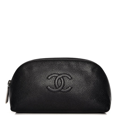 Chanel Caviar Timeless CC Cosmetic Pouch Black 1 of 7