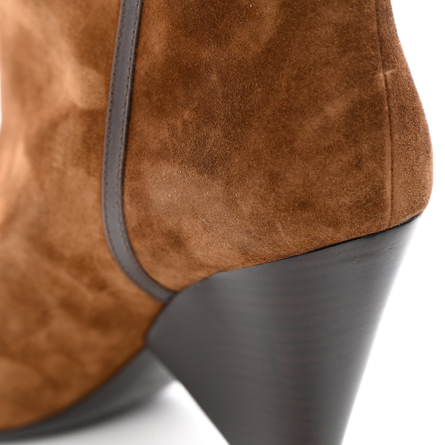 Suede Liz 85 Wedge Booties 37 Brown