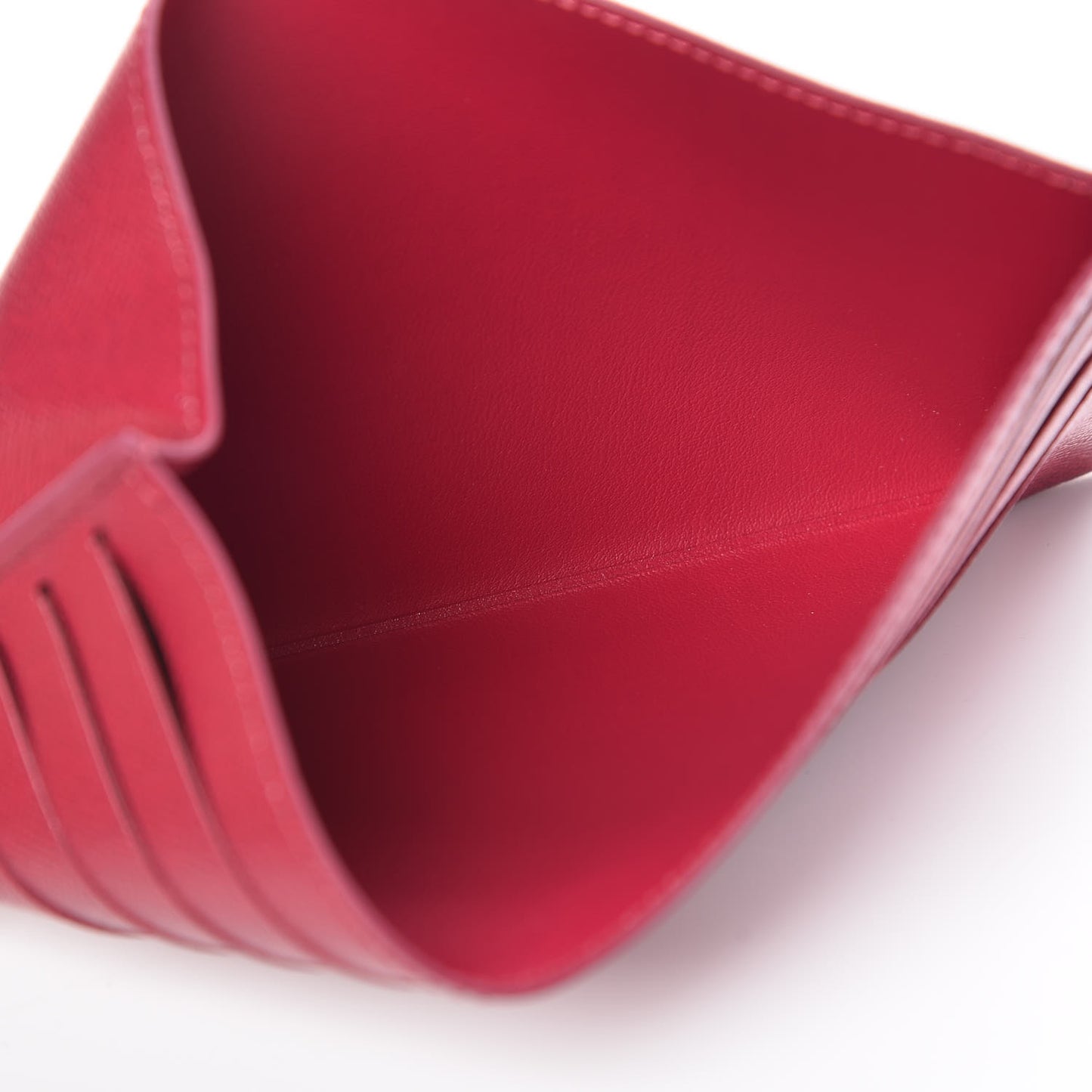 Calfskin Felicie Card Holder Insert Fuchsia