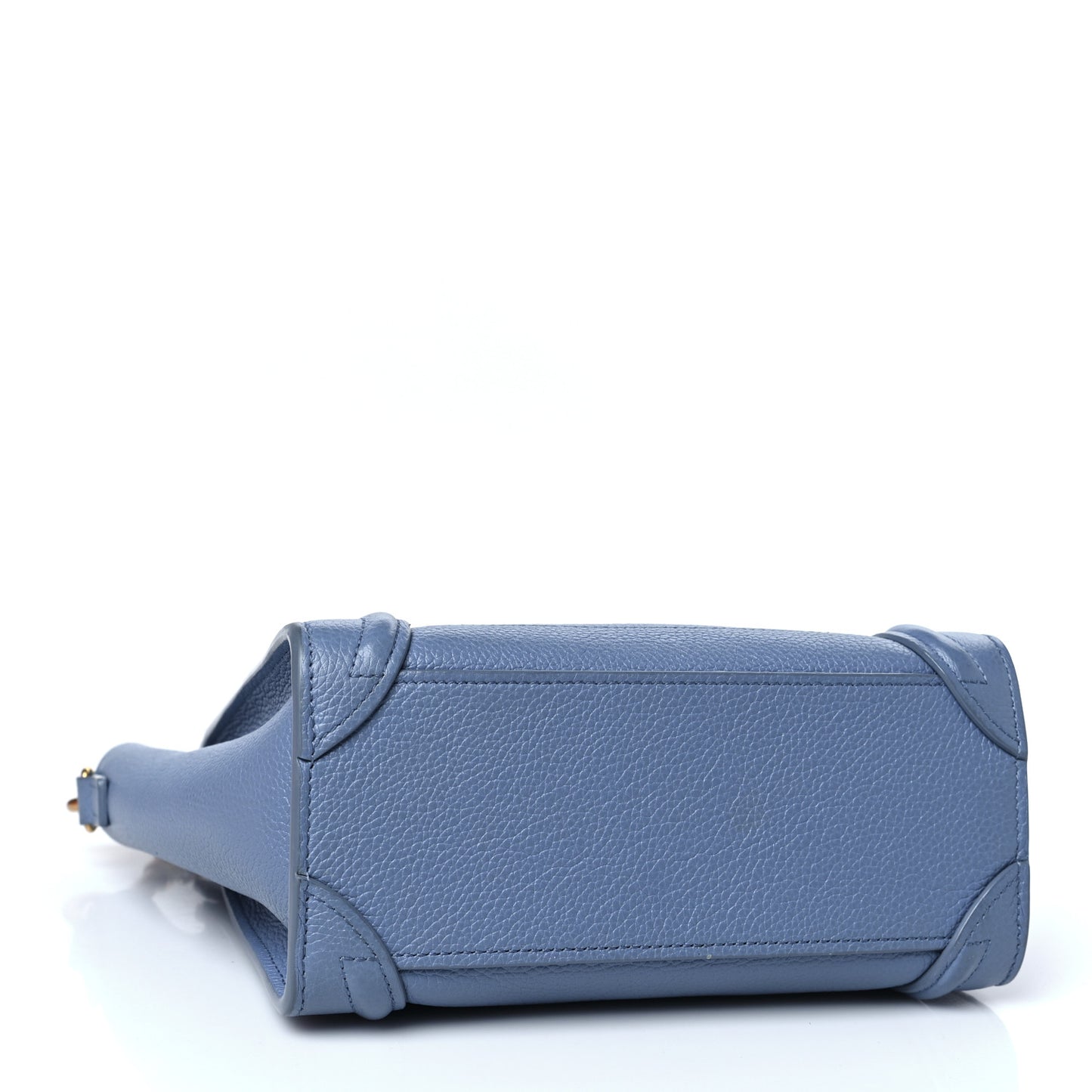 Drummed Calfskin Nano Luggage Blue