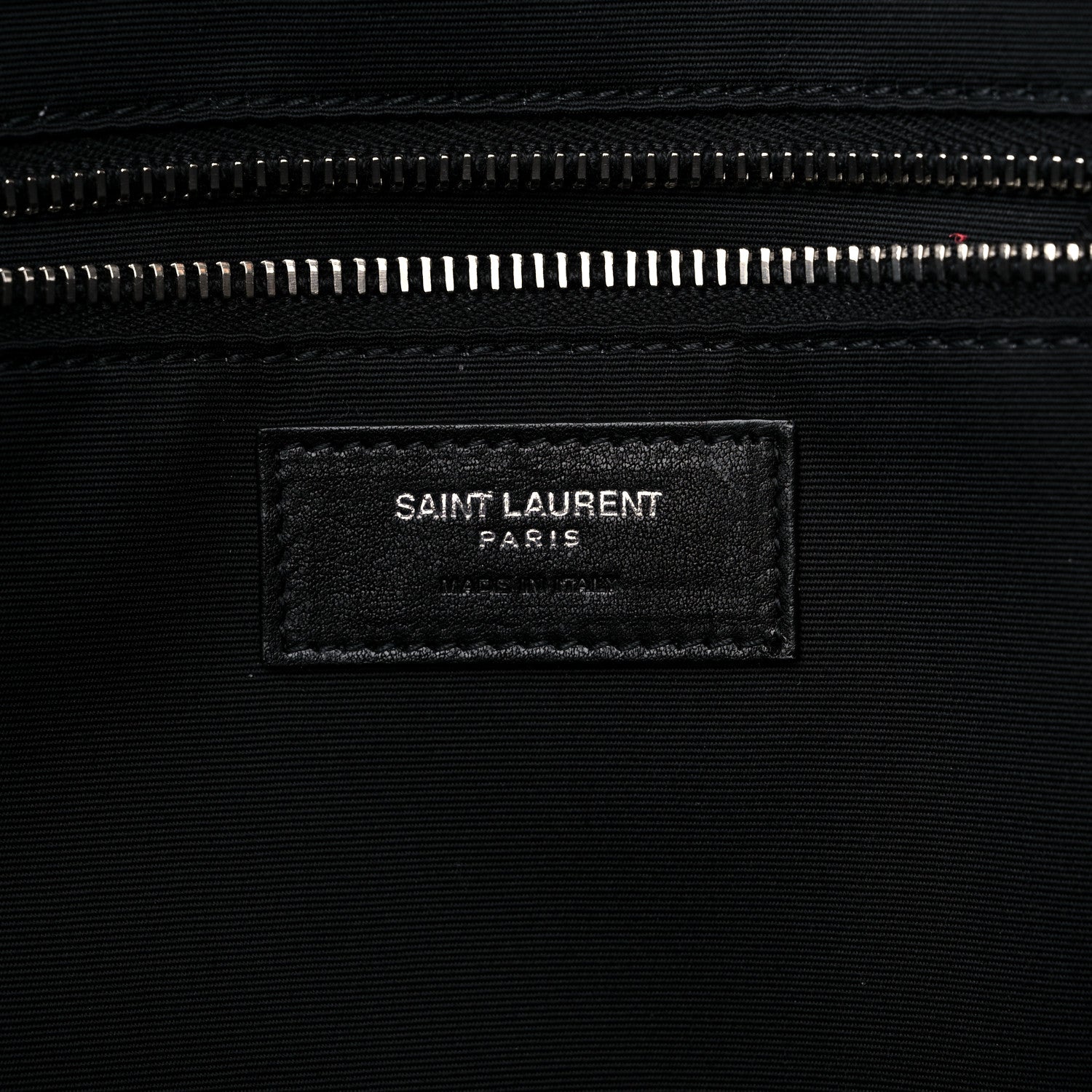 Saint Laurent Raffia Linen Calfskin Small Rive Gauche Tote Black 6 of 9