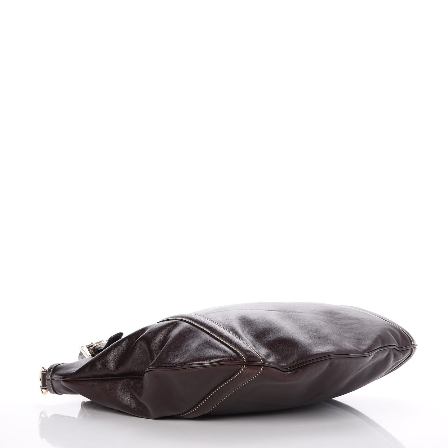 Calfskin Medium Britt Bag Dark Brown
