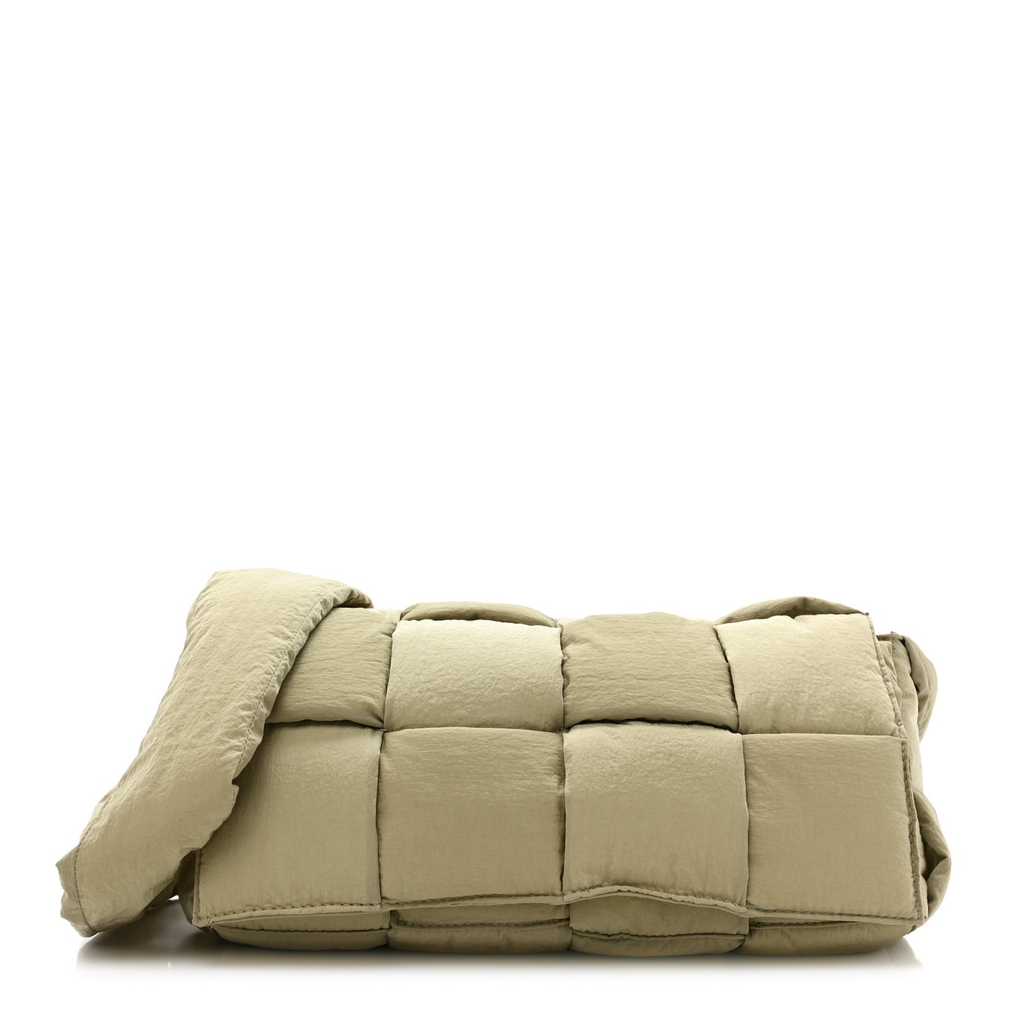 Nylon Intrecciato Padded Tech Cassette Bag Travertine