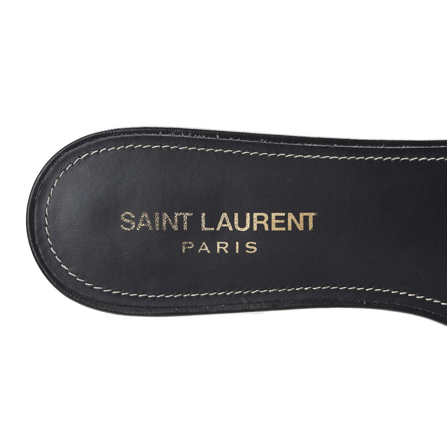 Saint Laurent Calfskin Nu Pied 05 Slide Sandals 39.5 Black 9 of 15
