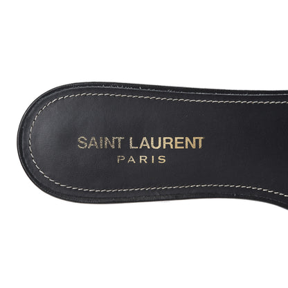 Saint Laurent Calfskin Nu Pied 05 Slide Sandals 39.5 Black 9 of 15