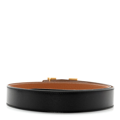 Hermes 135 Togo 32mm H Belt 75/30 Black Gold 2 of 8