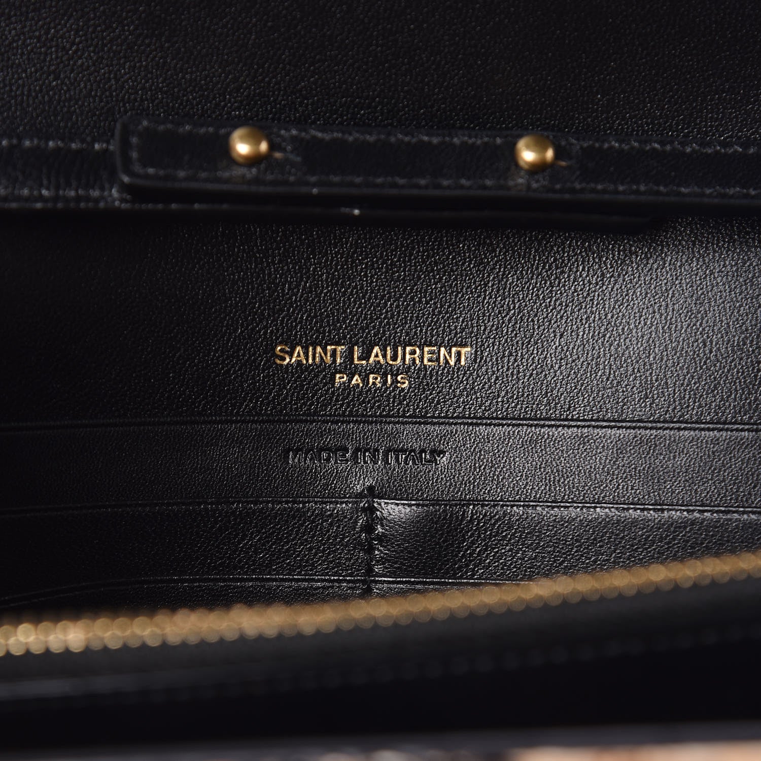 Saint Laurent Calf Hair Monogram Chain Wallet Leopard 6 of 11