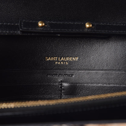 Saint Laurent Calf Hair Monogram Chain Wallet Leopard 6 of 11