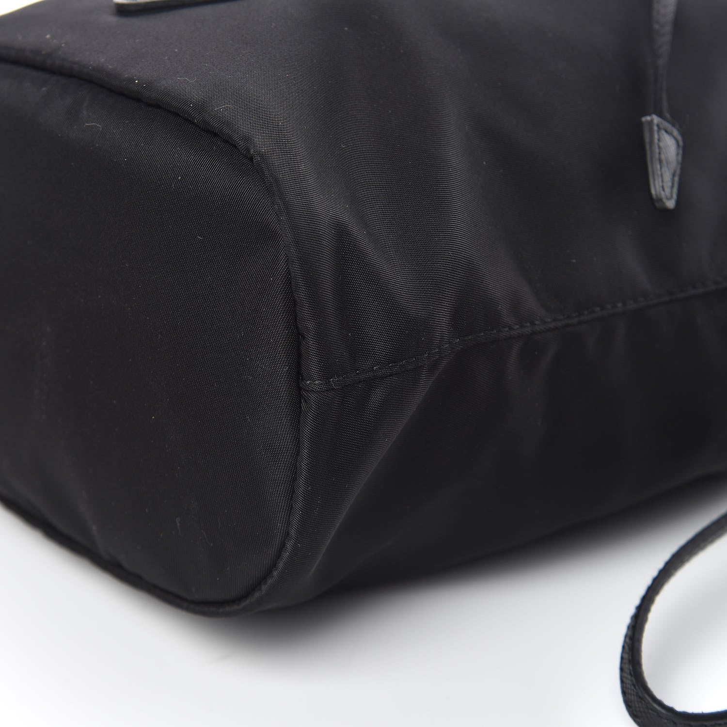 Prada Saffiano Tessuto Nylon Vela Bucket Wristlet Black 10 of 10